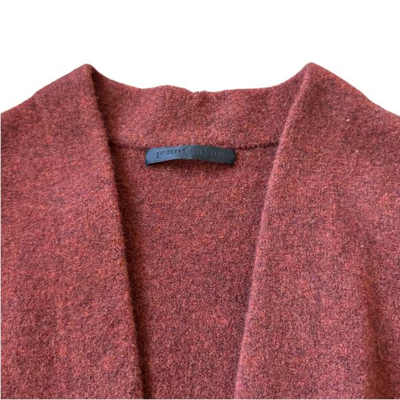 Jenni Kayne Wool Blend Sweater Coat Rust - Picture 5 of 11